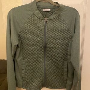 Green Columbia zip up jacket